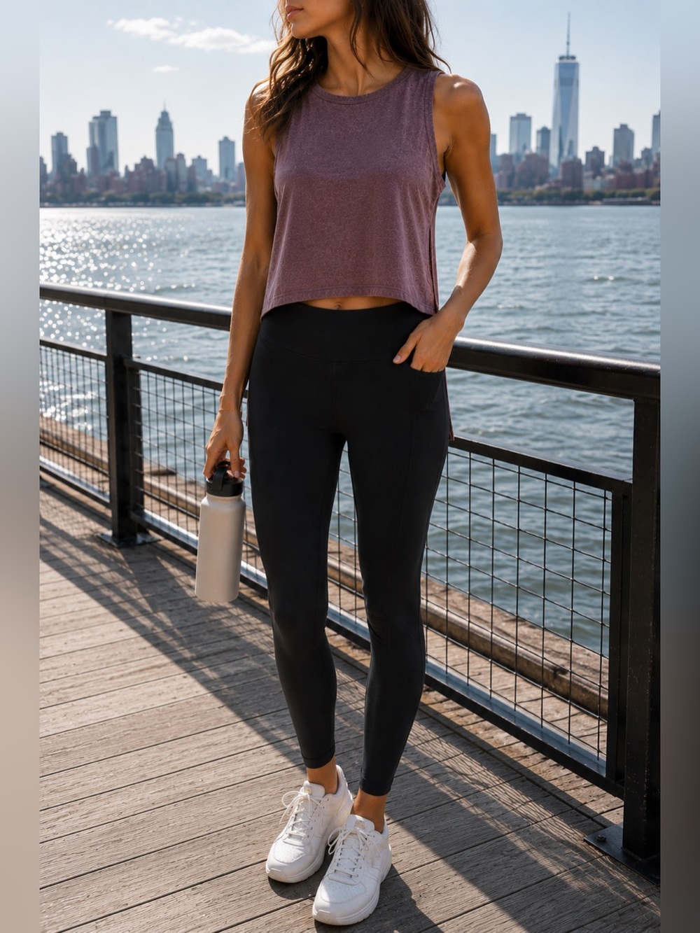 Melrose and Market Mauve Sleeveless Tank Top
